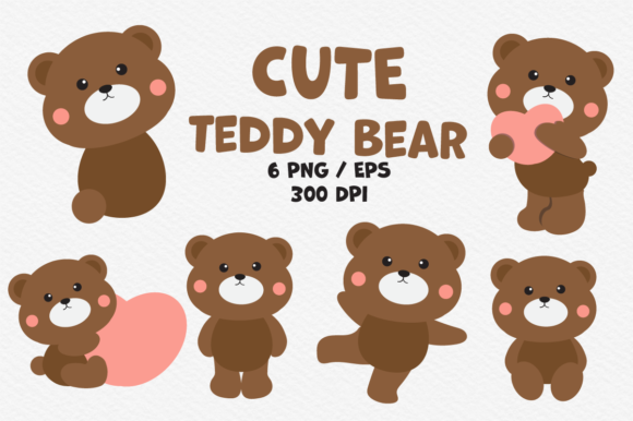 Download Cute Teddy Bear Graphic. - Premium Bundle