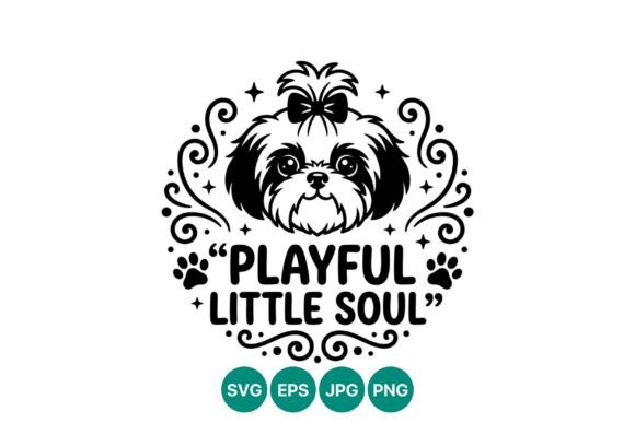 Download Playful Little Soul Shih Tzu Dog Vector - Dog Collection