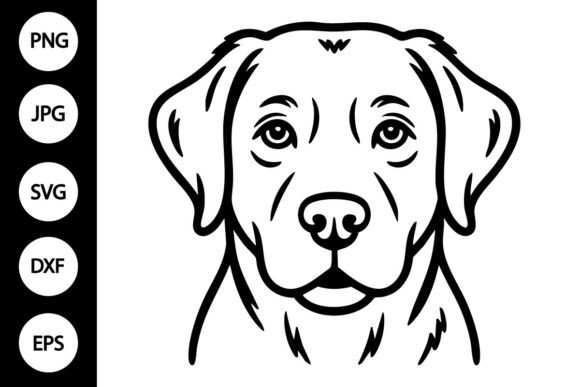 Download Labrador Retriever Dog Face SVG - Dog Collection