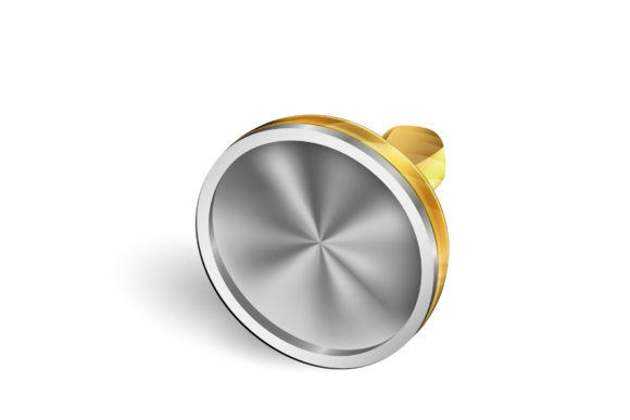 Download Laying Yellow Metallic Impression Stamp - Premium Resources