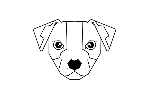 Download Polygon Dog Head Line Art - Dog Collection