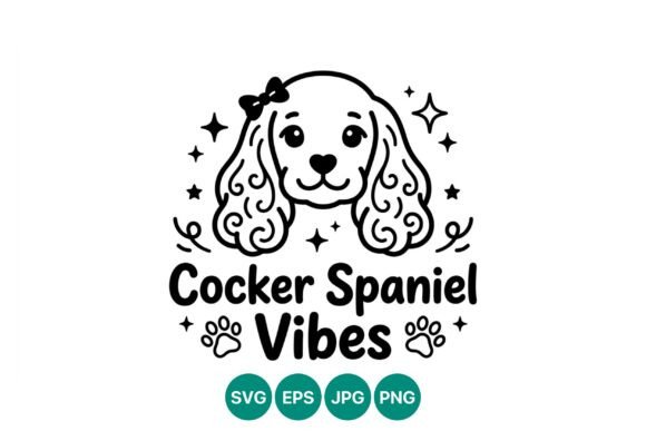 Download Cocker Spaniel Vibes Cute Dog Vector - Dog Collection