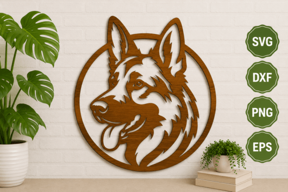 Download Dog Wall Art SVG Laser Cut - Dog Collection