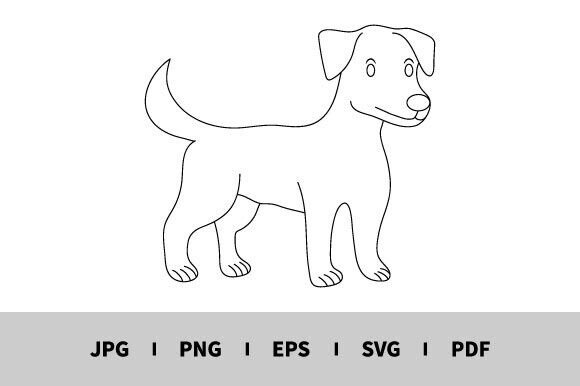Download One Line Drawing of Dog Vector - Dog Collection