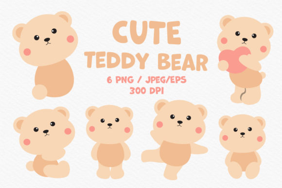 Download Cute Teddy Bear Graphic. - Premium Resources